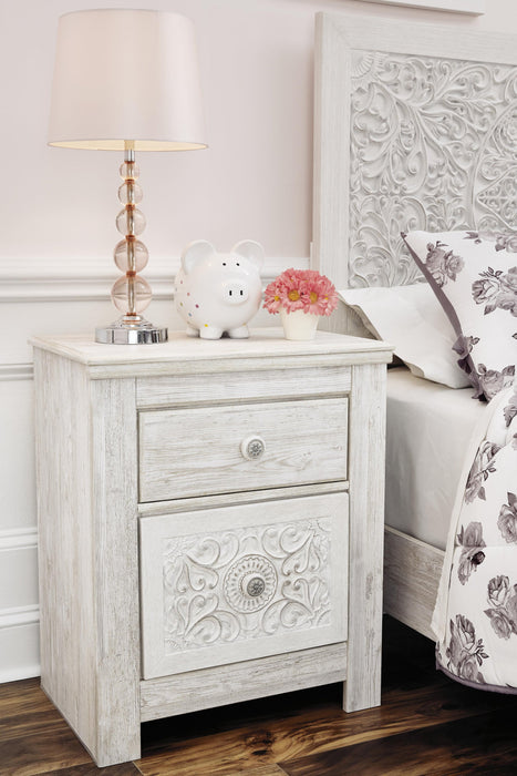 Ashley Express - Paxberry Two Drawer Night Stand - DecorGalore4U