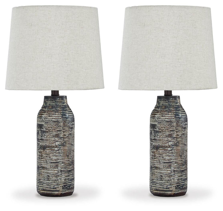 Ashley Express - Mahima Paper Table Lamp (2/CN) - DecorGalore4U