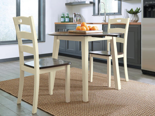 Ashley Express - Woodanville Round DRM Drop Leaf Table - DecorGalore4U