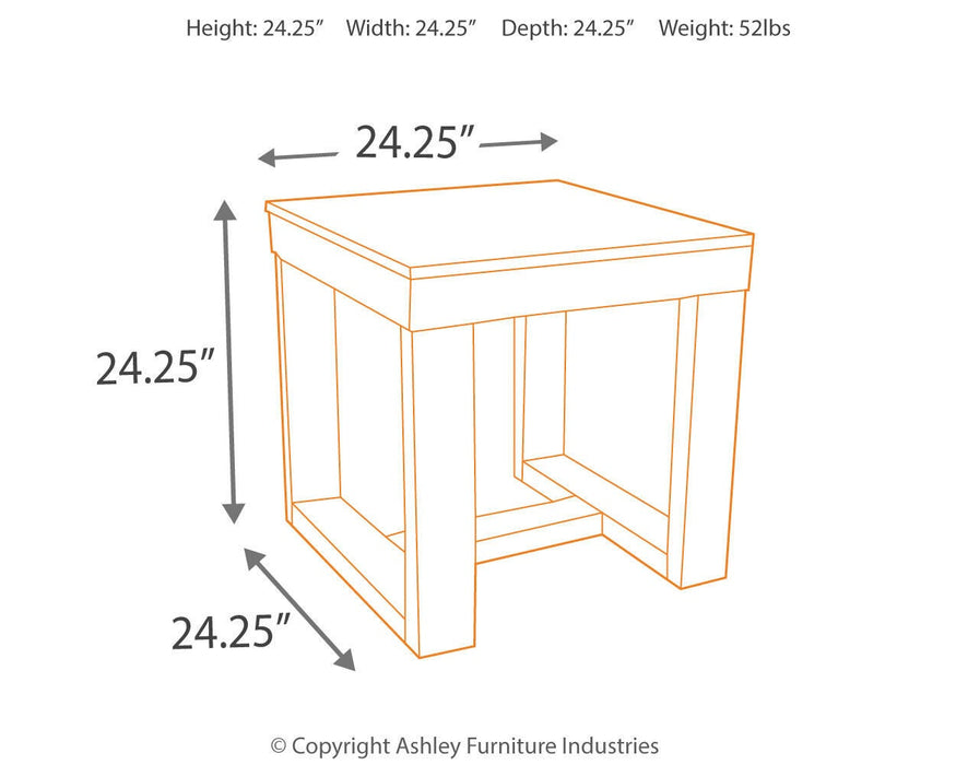 Ashley Express - Watson Square End Table - DecorGalore4U