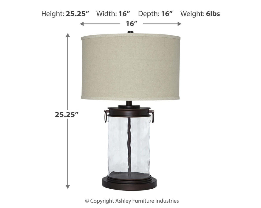 Ashley Express - Tailynn Glass Table Lamp (1/CN) - DecorGalore4U