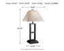 Ashley Express - Deidra Metal Table Lamp (2/CN) - DecorGalore4U