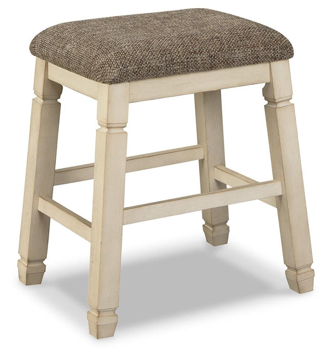 Ashley Express - Bolanburg Upholstered Stool (2/CN) - DecorGalore4U