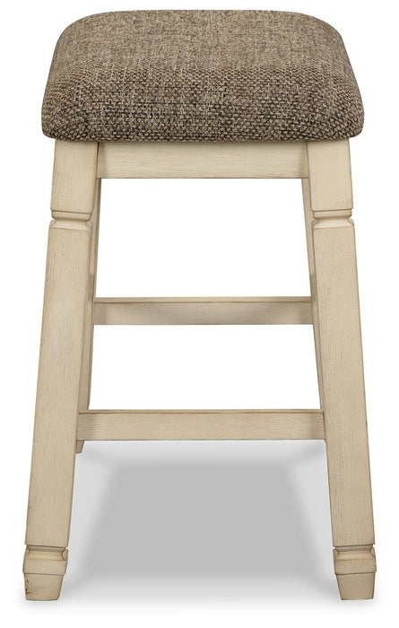 Ashley Express - Bolanburg Upholstered Stool (2/CN) - DecorGalore4U