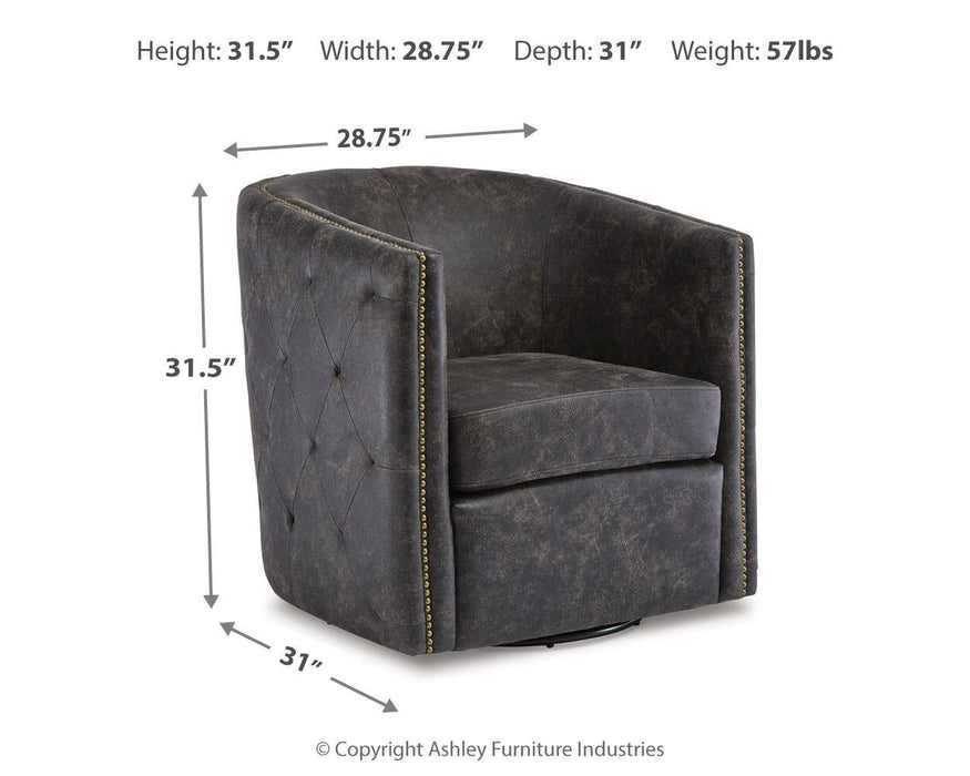 Ashley Express - Brentlow Swivel Accent Chair - DecorGalore4U