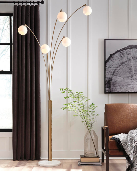 Ashley Express - Taliya Metal Arc Lamp (1/CN) - DecorGalore4U
