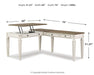 Ashley Express - Realyn 2-Piece Home Office Desk - DecorGalore4U
