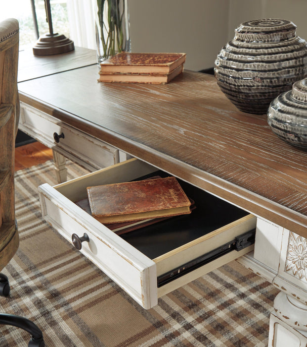 Ashley Express - Realyn 2-Piece Home Office Desk - DecorGalore4U