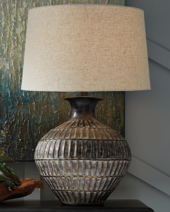 Ashley Express - Magan Metal Table Lamp (1/CN) - DecorGalore4U
