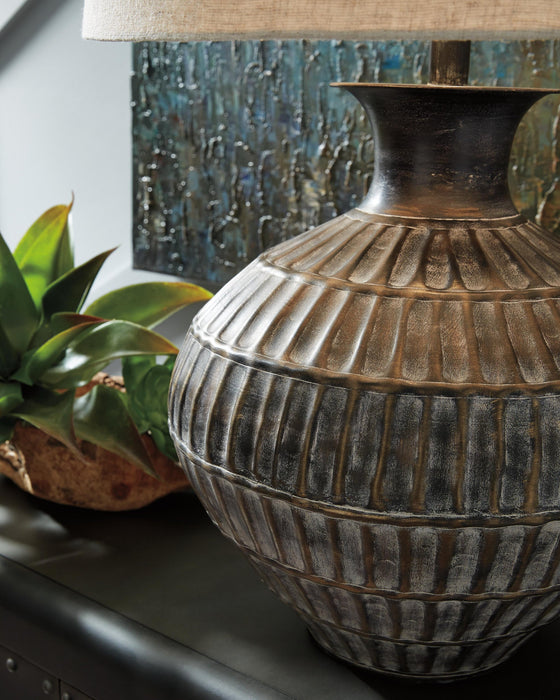 Ashley Express - Magan Metal Table Lamp (1/CN) - DecorGalore4U