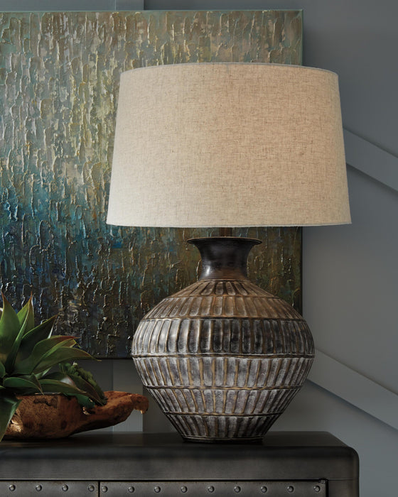 Ashley Express - Magan Metal Table Lamp (1/CN) - DecorGalore4U