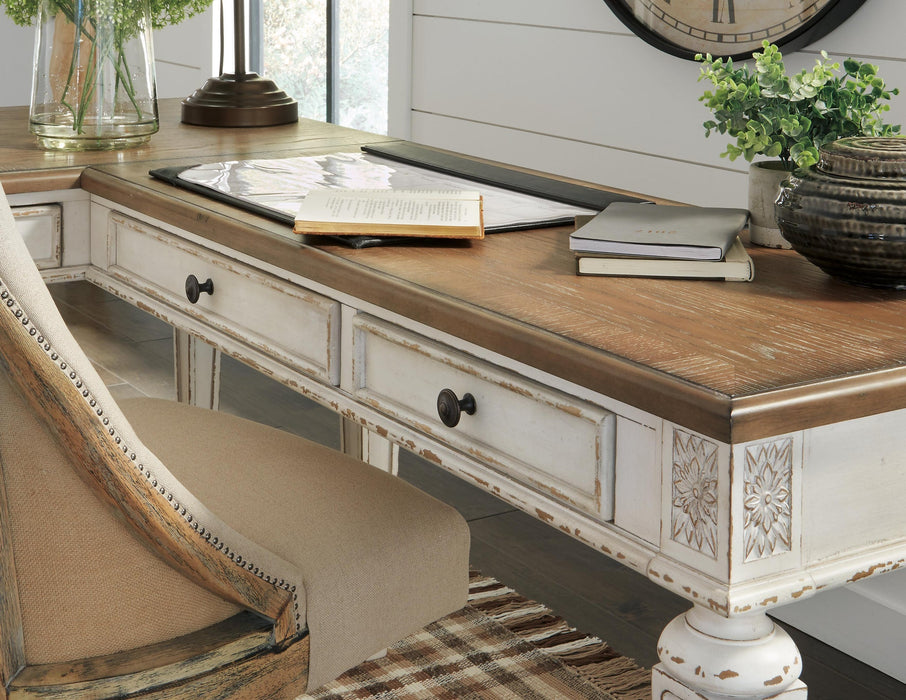 Ashley Express - Realyn 2-Piece Home Office Desk - DecorGalore4U