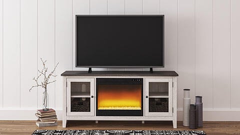 Ashley Express - Dorrinson 60" TV Stand with Electric Fireplace - DecorGalore4U