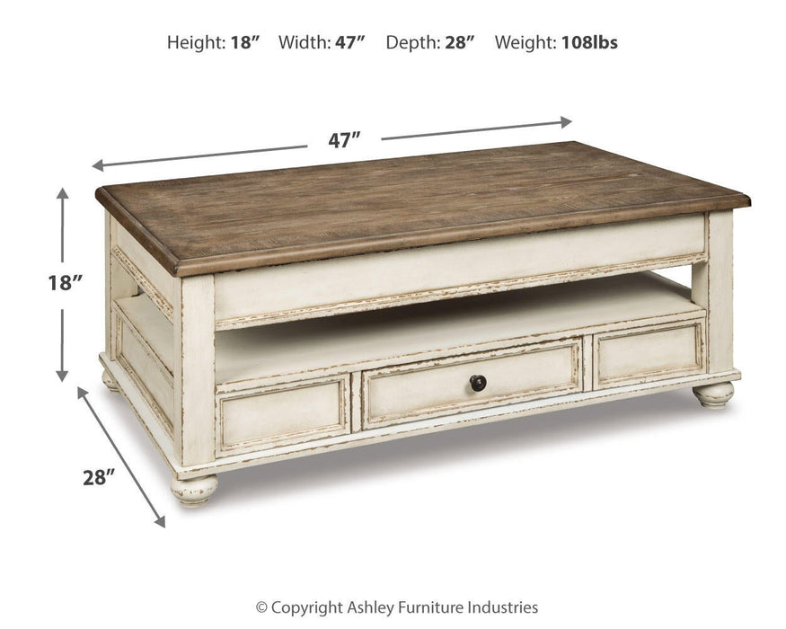 Ashley Express - Realyn Lift Top Cocktail Table - DecorGalore4U