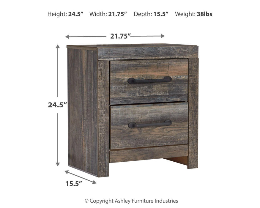 Ashley Express - Drystan Two Drawer Night Stand - DecorGalore4U