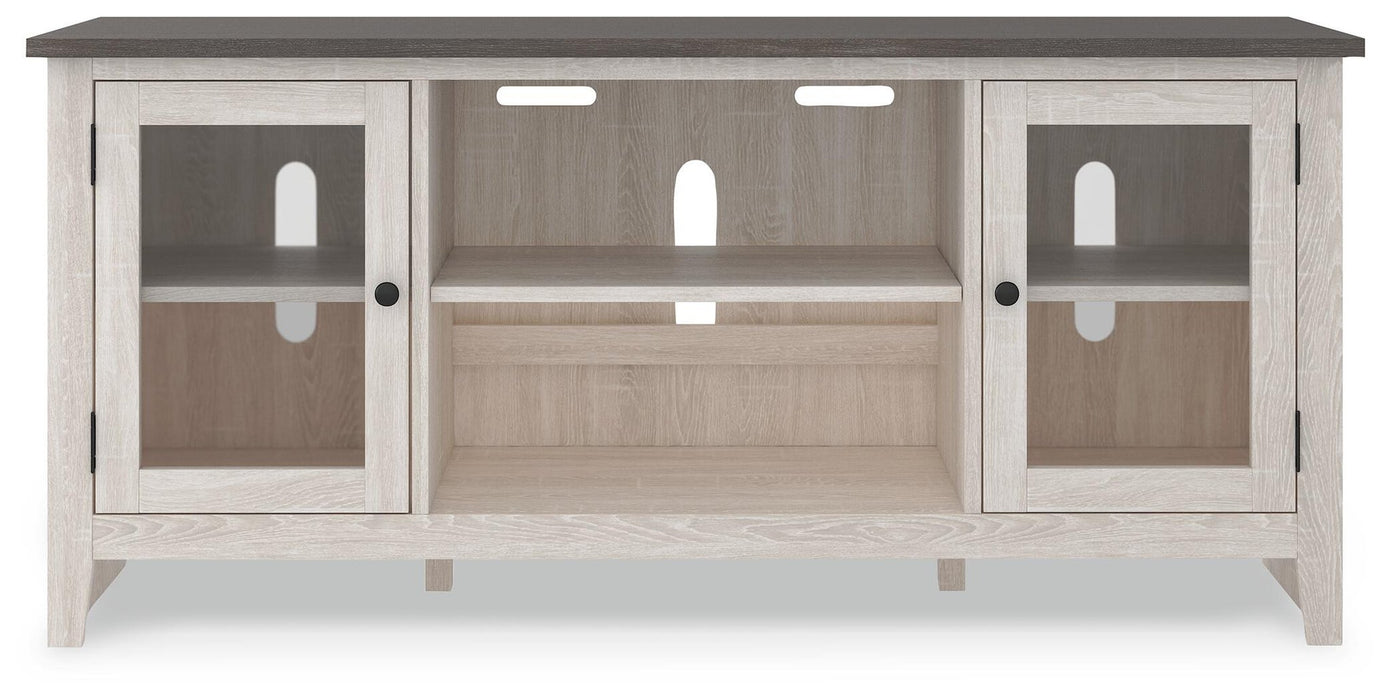 Ashley Express - Dorrinson LG TV Stand w/Fireplace Option - DecorGalore4U