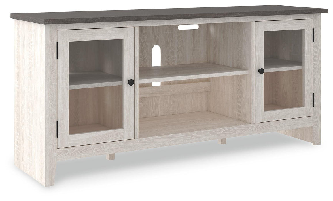 Ashley Express - Dorrinson LG TV Stand w/Fireplace Option - DecorGalore4U