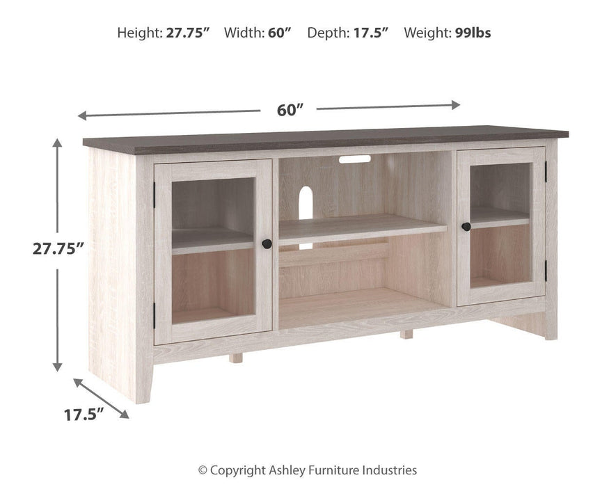 Ashley Express - Dorrinson LG TV Stand w/Fireplace Option - DecorGalore4U