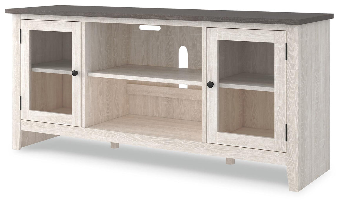 Ashley Express - Dorrinson LG TV Stand w/Fireplace Option - DecorGalore4U
