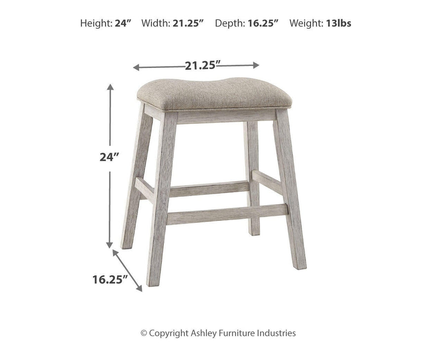 Ashley Express - Skempton Upholstered Stool (2/CN) - DecorGalore4U
