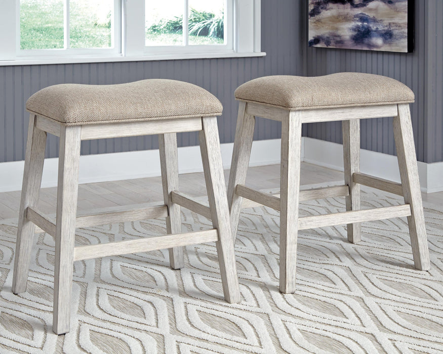 Ashley Express - Skempton Upholstered Stool (2/CN) - DecorGalore4U