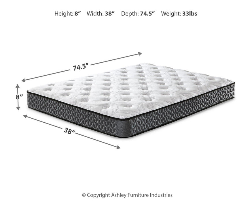 Ashley Express - 8 Inch Bonnell Hybrid  Mattress - DecorGalore4U