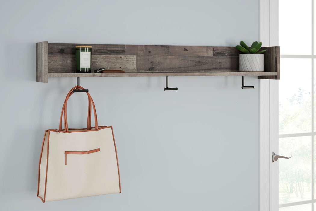 Ashley Express - Neilsville Wall Mounted Coat Rack w/Shelf - DecorGalore4U