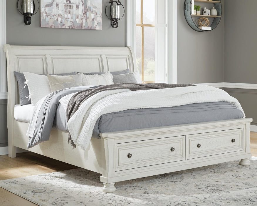 Ashley Express - Robbinsdale Queen Sleigh Bed with Storage - DecorGalore4U