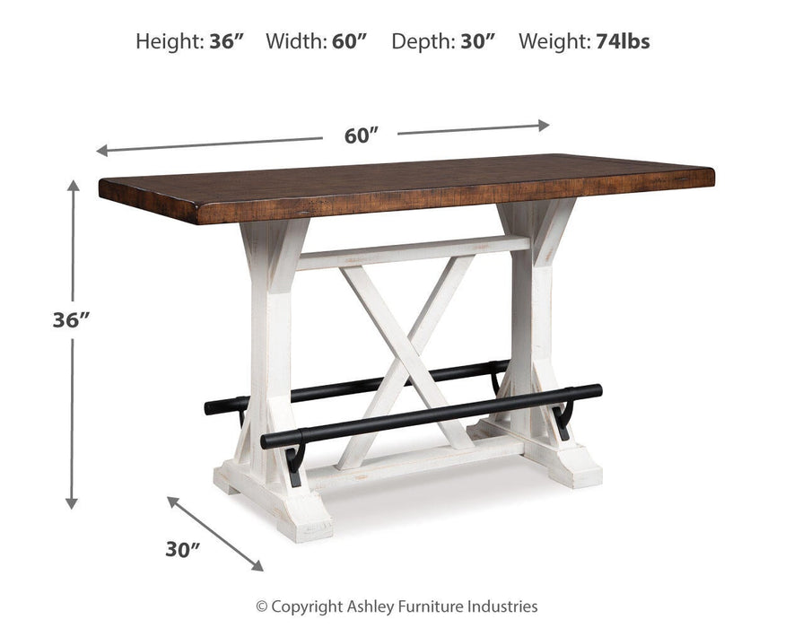 Ashley Express - Valebeck RECT Dining Room Counter Table - DecorGalore4U