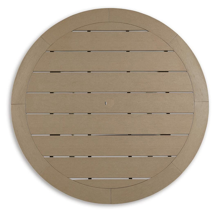 Ashley Express - Fairen Trail Round Bar Table w/UMB OPT - DecorGalore4U