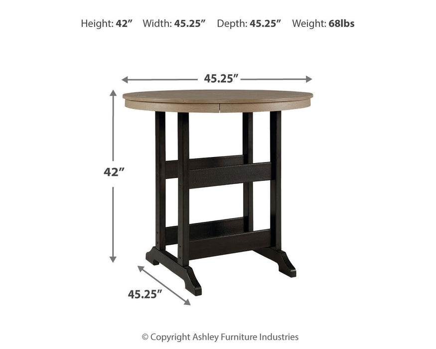 Ashley Express - Fairen Trail Round Bar Table w/UMB OPT - DecorGalore4U