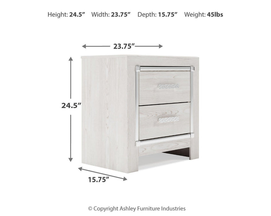 Ashley Express - Altyra Two Drawer Night Stand - DecorGalore4U
