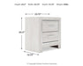 Ashley Express - Altyra Two Drawer Night Stand - DecorGalore4U