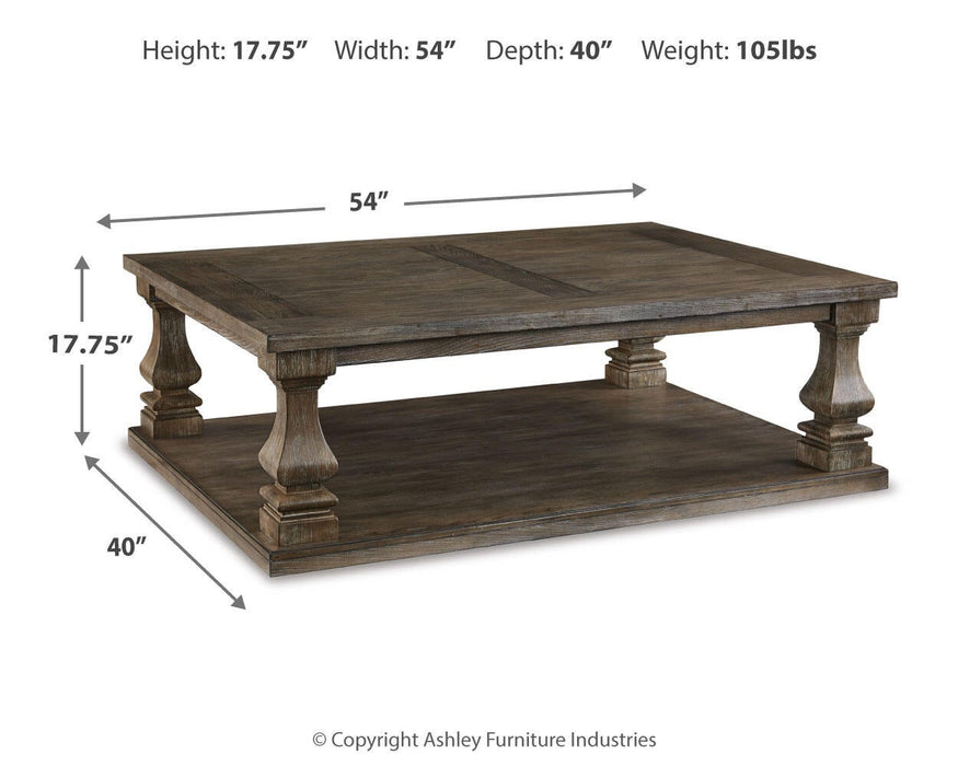 Ashley Express - Johnelle Rectangular Cocktail Table - DecorGalore4U