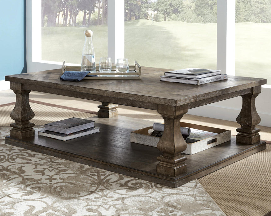 Ashley Express - Johnelle Rectangular Cocktail Table - DecorGalore4U