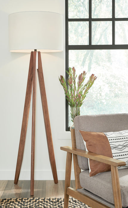 Ashley Express - Dallson Wood Floor Lamp (1/CN) - DecorGalore4U