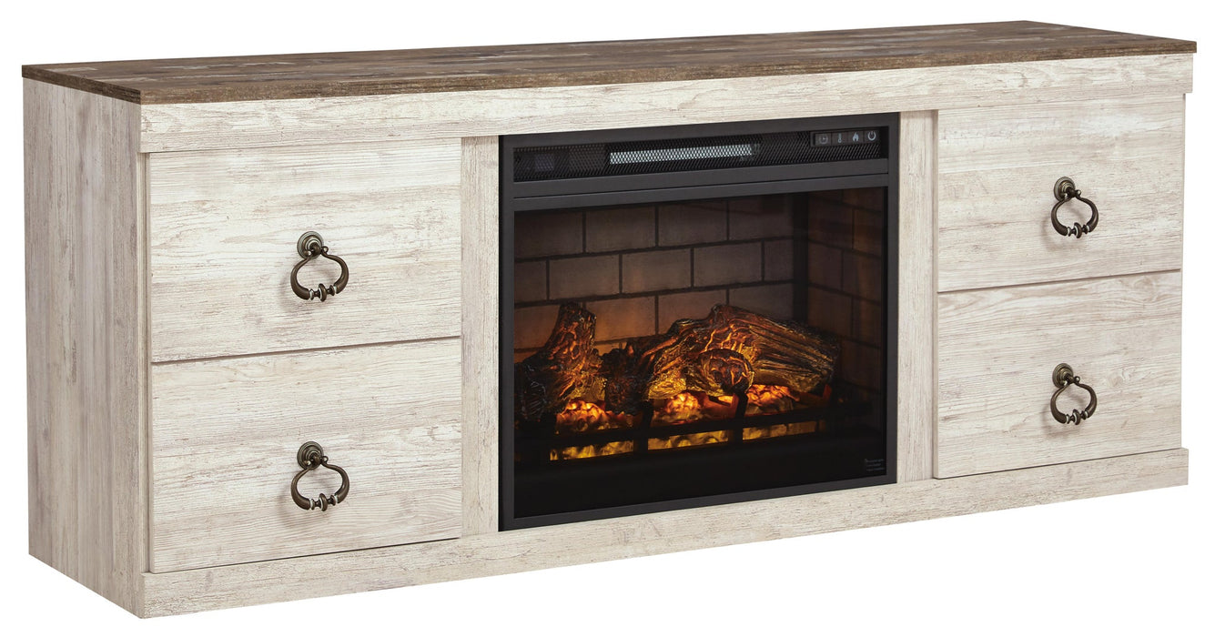 Ashley Express - Willowton TV Stand with Electric Fireplace