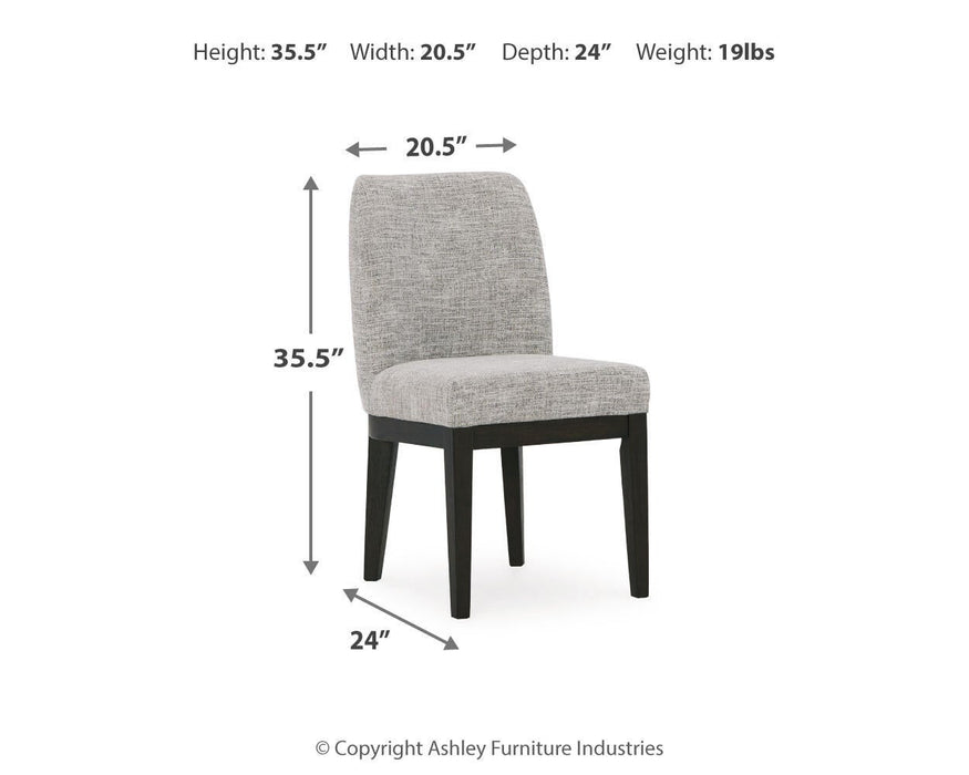 Ashley Express - Burkhaus Dining UPH Side Chair (2/CN) - DecorGalore4U