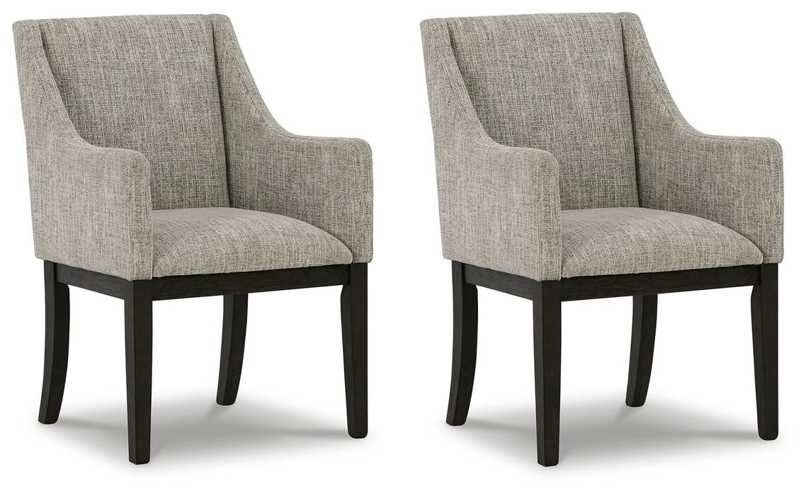 Ashley Express - Burkhaus Dining UPH Arm Chair (2/CN) - DecorGalore4U