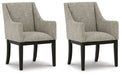 Ashley Express - Burkhaus Dining UPH Arm Chair (2/CN) - DecorGalore4U