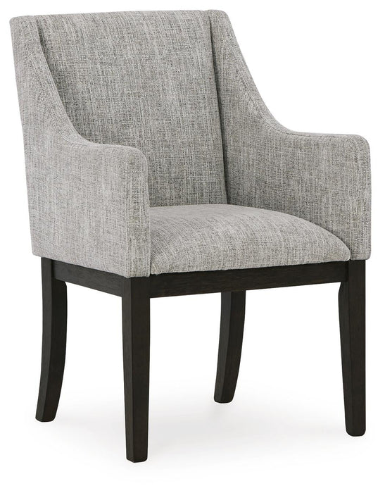 Ashley Express - Burkhaus Dining UPH Arm Chair (2/CN) - DecorGalore4U
