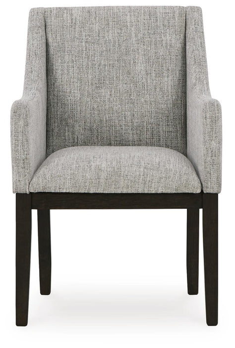 Ashley Express - Burkhaus Dining UPH Arm Chair (2/CN) - DecorGalore4U