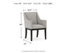 Ashley Express - Burkhaus Dining UPH Arm Chair (2/CN) - DecorGalore4U