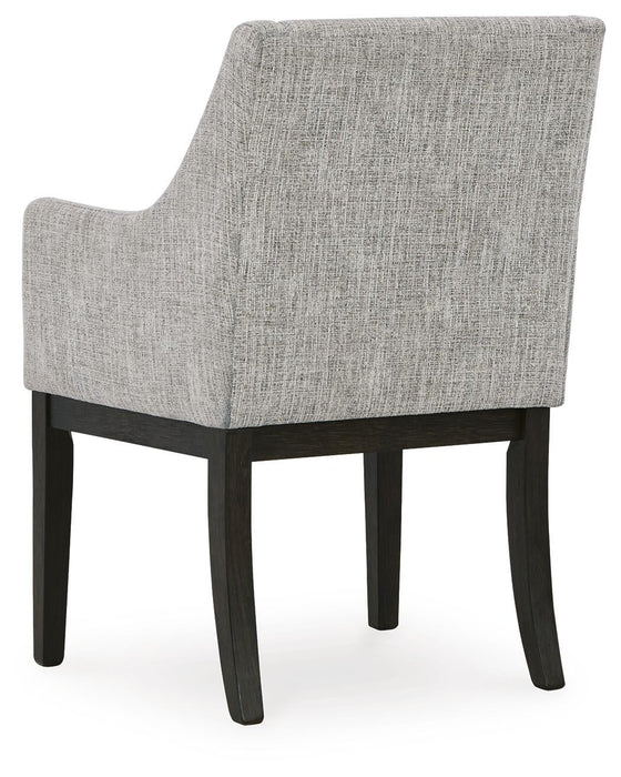 Ashley Express - Burkhaus Dining UPH Arm Chair (2/CN) - DecorGalore4U