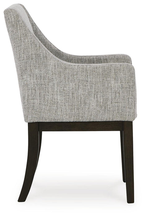 Ashley Express - Burkhaus Dining UPH Arm Chair (2/CN) - DecorGalore4U