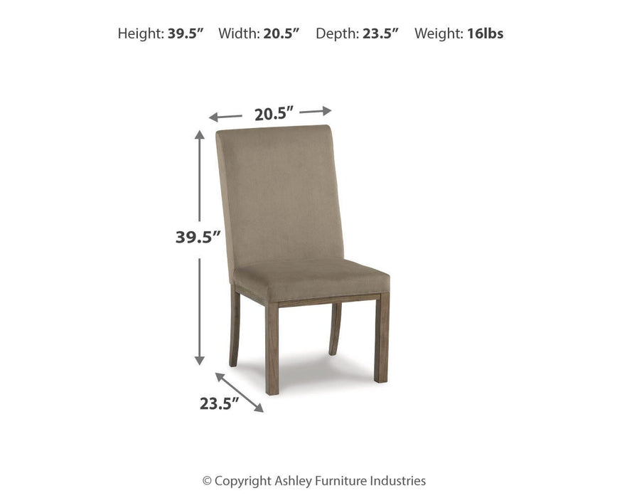 Ashley Express - Chrestner Dining UPH Side Chair (2/CN) - DecorGalore4U