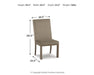 Ashley Express - Chrestner Dining UPH Side Chair (2/CN) - DecorGalore4U