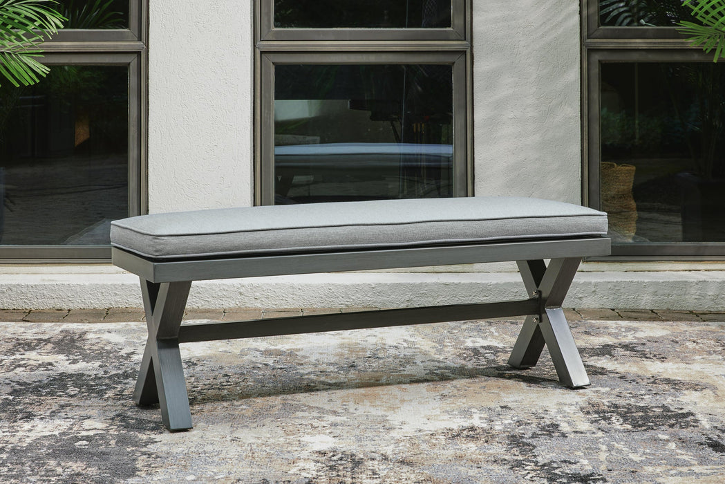 Ashley Express - Elite Park Bench with Cushion - DecorGalore4U
