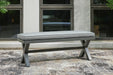 Ashley Express - Elite Park Bench with Cushion - DecorGalore4U