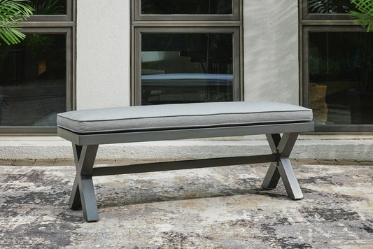 Ashley Express - Elite Park Bench with Cushion - DecorGalore4U